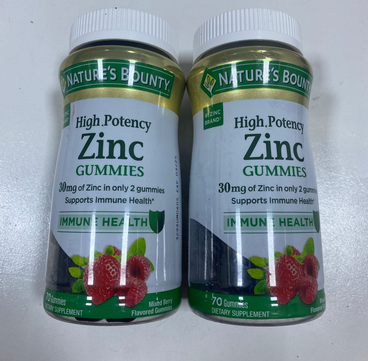 Nature's Bounty, Gommes au zinc